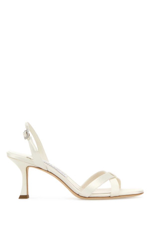 Ivory satin Elsy 70 sandals Beige JIMMY CHOO (ELSY70TCU)