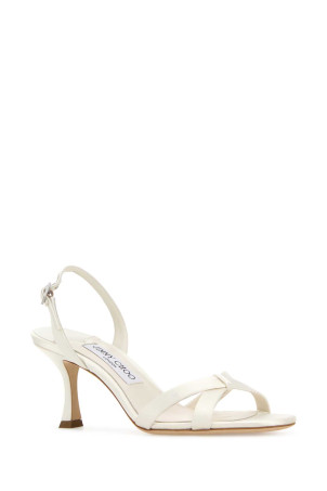 Ivory satin Elsy 70 sandals Beige JIMMY CHOO (ELSY70TCU)