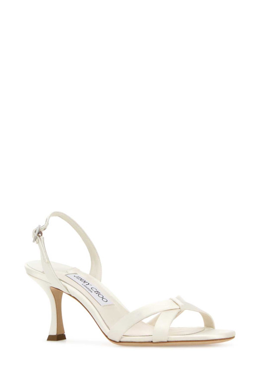 Ivory satin Elsy 70 sandals Beige JIMMY CHOO (ELSY70TCU)