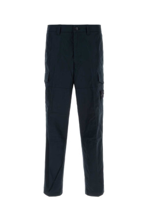 Navy blue cotton cargo pant Black STONE ISLAND (L1S153100045S0F01)