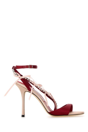 Red satin Lula 100 sandals JIMMY CHOO (LULA100BPZ)