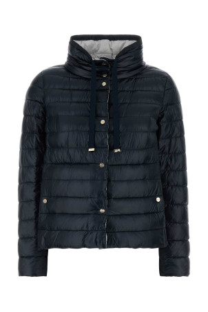 Midnight blue nylon reversible down jacket HERNO (PI001846D12017Z)