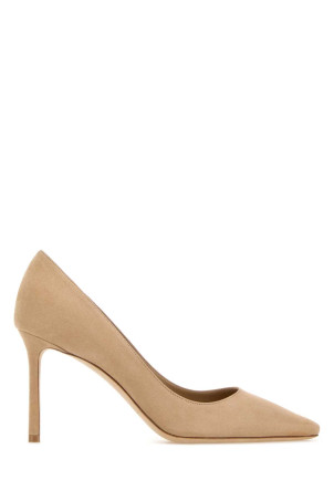 Beige suede Romy 85 pumps JIMMY CHOO (ROMY85KDU)