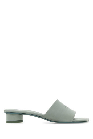 Powder blue satin Anatomic Numeric mules MM6 MAISON MARGIELA (S59WP0211P5560)