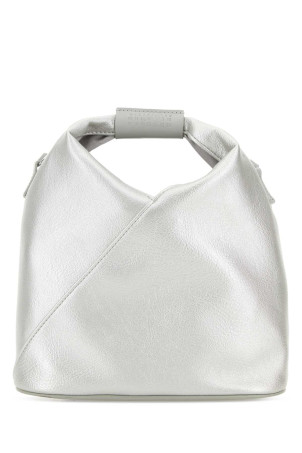 Silver synthetic leather Japanese handbag MM6 MAISON MARGIELA (SB6WD0026P8396)