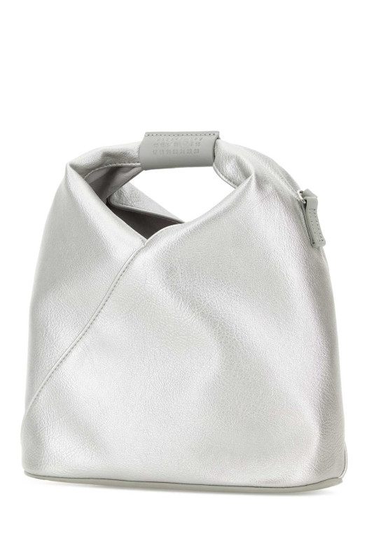Silver synthetic leather Japanese handbag MM6 MAISON MARGIELA (SB6WD0026P8396)