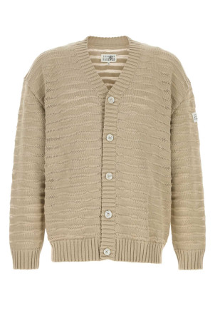 Beige cotton cardigan MM6 MAISON MARGIELA (SH0HP0011M13208)