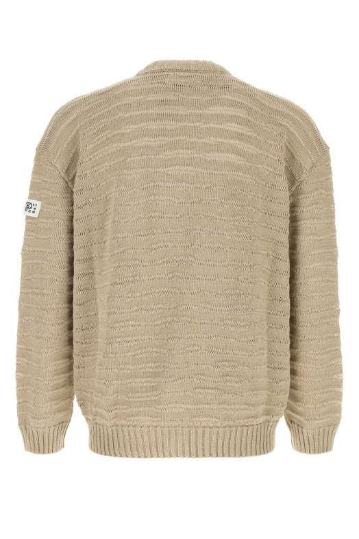 Beige cotton cardigan MM6 MAISON MARGIELA (SH0HP0011M13208)