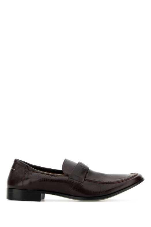 Chocolate leather loafers MM6 MAISON MARGIELA (SH3WR0008P7560)