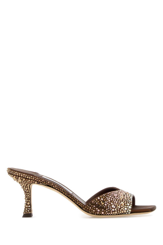 Embellished satin Skye mules JIMMY CHOO (SKYE70DKX)