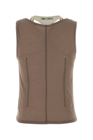 Cappuccino cotton tank top OUR LEGACY (W2266SV)