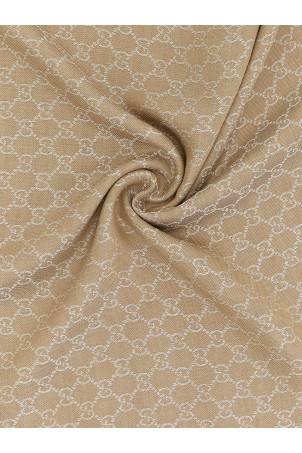 Wool and silk shawl GG Beige