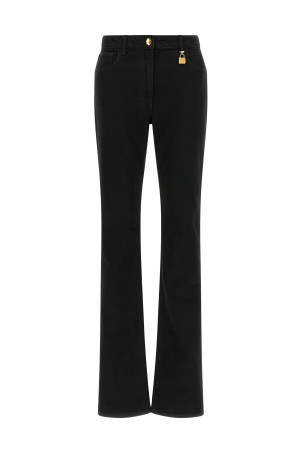 Jewel padlock jeans Black