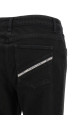 Jewel padlock jeans Black