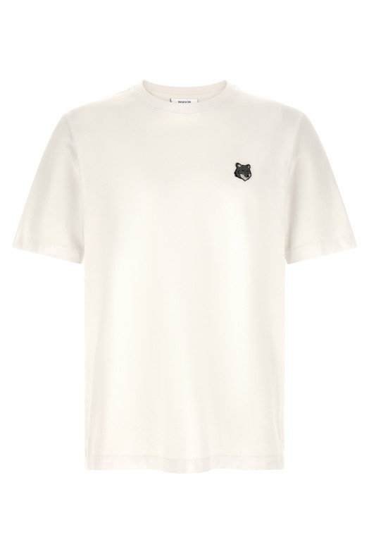 'Grey Fox Head' T-shirt White