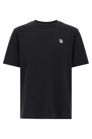 'Grey Fox Head' T-shirt Black