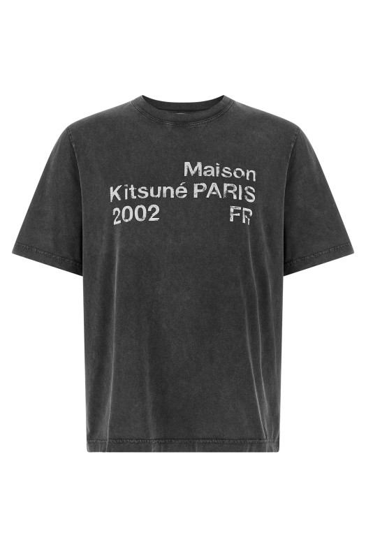 'Maison Kitsuné Paris 2002' T-shirt Black