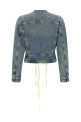 Raw cut hem denim jacket BLUE