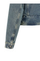Raw cut hem denim jacket BLUE