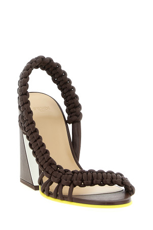 'Fendi Arco' sandals Brown
