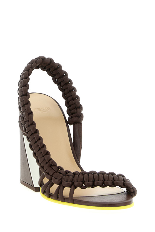 'Fendi Arco' sandals Brown