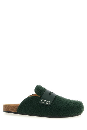 'Felt Loafer' mules Green