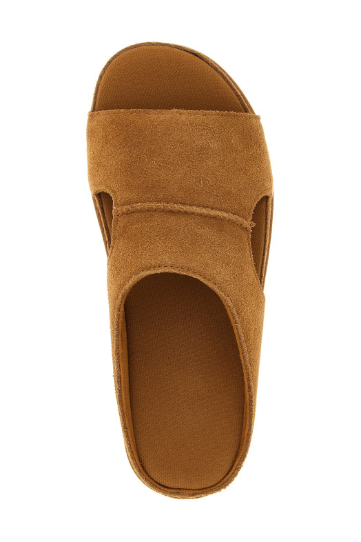 'Goldenstar Hi Cutout' slides Brown