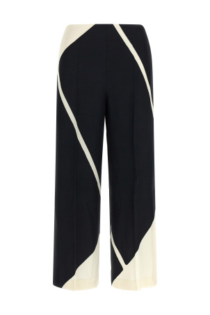 Cropped pants Black-grey
