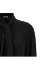 Shirt with scarf Black