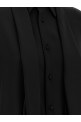 Shirt with scarf Black