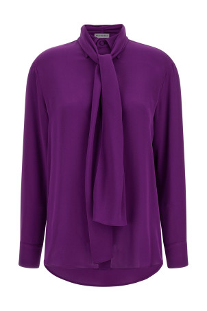 Shirt with scarf Purple