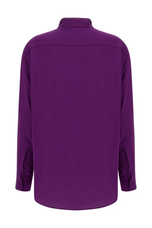 Shirt with scarf Purple