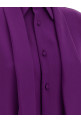 Shirt with scarf Purple