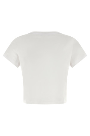 'Baby Fox' cropped T-shirt White