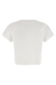 'Baby Fox' cropped T-shirt White
