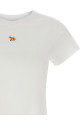 'Baby Fox' cropped T-shirt White