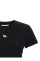 'Baby Fox' cropped T-shirt Black