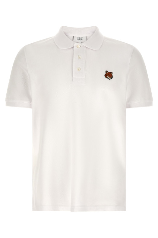 'Fox Head' polo shirt White