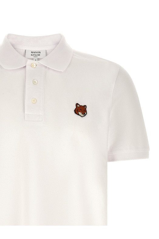 'Fox Head' polo shirt White