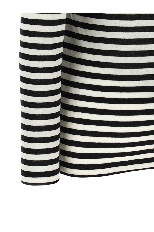 Sculptural shoulder t-shirt Black-grey