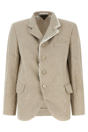 Double layer lapel blazer Beige