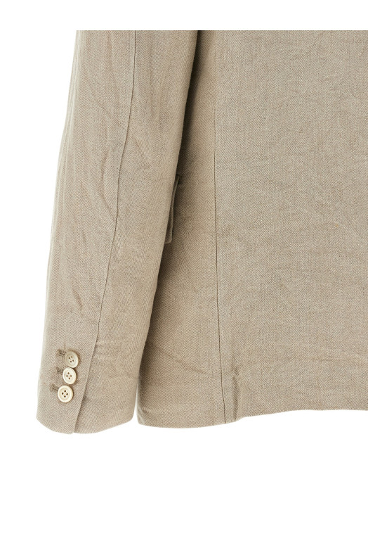 Double layer lapel blazer Beige