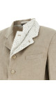 Double layer lapel blazer Beige