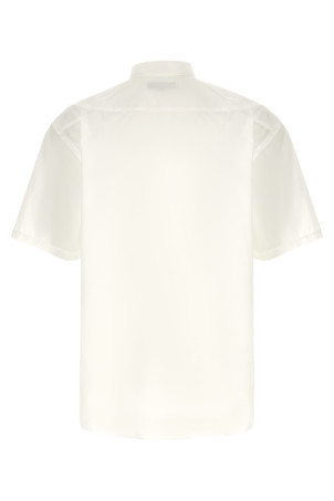 Logo embroidery shirt White