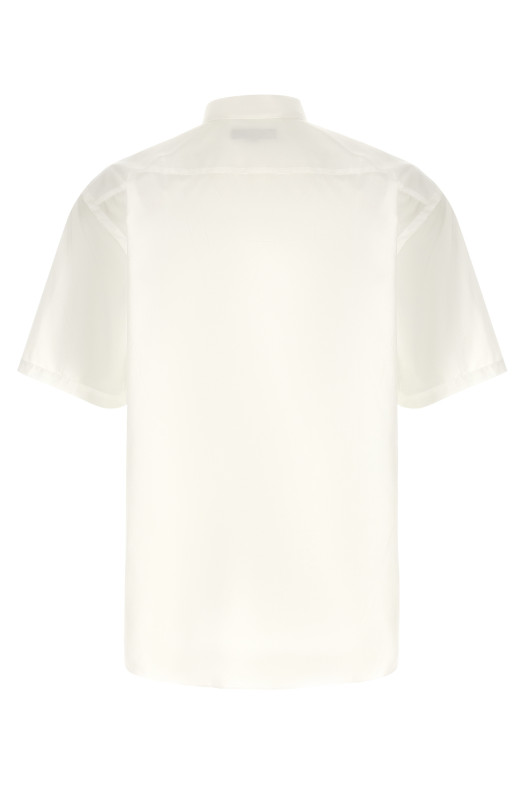 Logo embroidery shirt White