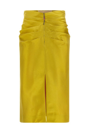 Valentino Garavani Shantung silk skirt Green