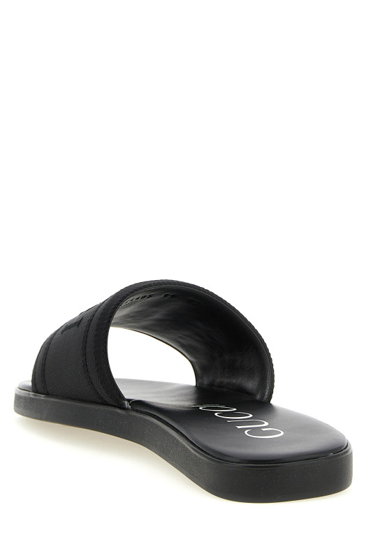 Jacquard logo slides Black