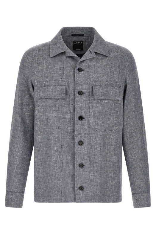 'Crossover' overshirt Blue