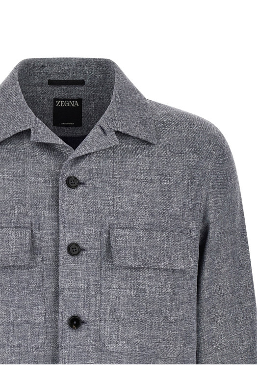 'Crossover' overshirt Blue