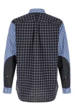 Patchwork shirt Blue